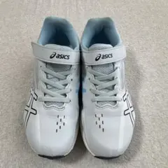 【美品】asics レーザービーム 21.5cm 水色 運動靴