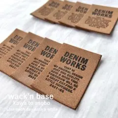 ワッペンみたいな大きな革タグ8枚！ ⑧DENIM TATE