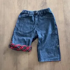 コムサイズム 異素材 2way ロールアップ可能 ハーフパンツ 110cm