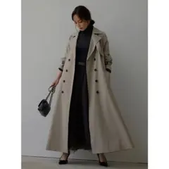 anuans ウールブレンドフレアトレンチコートのサムネイル