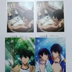 Free！ 京アニ特典 大判イラストカード 　七瀬遙 　青