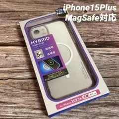 新品未使用　iPhone15Plus MagSafe対応クリアケース　エレコム