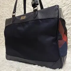 極美品希少 ブラックレーベルクレストブリッジ トートバッグA4自立可