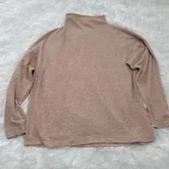 UNIQLO ユニクロ 長袖 ハイネック ニット オレンジ　ベージュ　XL