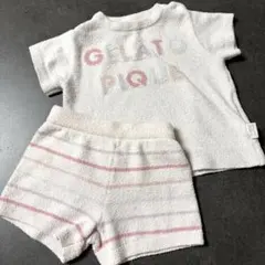 ジェラートピケ baby 70-80 セットアップ ルームウェア ピンクのサムネイル