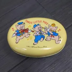 東京ディズニーランド 三匹のこぶた キャンディー缶 空き缶 昭和レトロのサムネイル