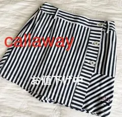 美品⭐️ callaway ラップスカート　ストライプ柄インナーパンツ付き