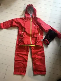 【140】mont-bell　モンベル　キッズ 雨具　レイントレッカー