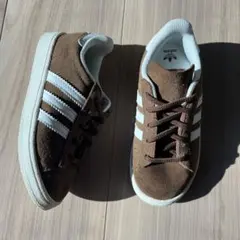 adidas ブラウン スエード スニーカー　キャンパス 16cm 茶色