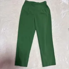 グリーンスラックス プリーツ入りウエスト　レーヨン　おしゃれ色✨