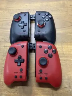 ワイヤレスコントローラー 赤と黒 2個セット