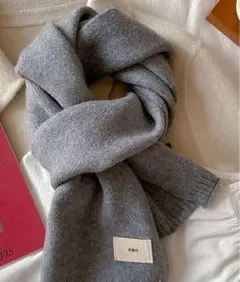 ニットマフラー　スカーフ　カシミア調　お値下げ