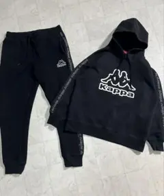 Kappa ビッグロゴ スウェット パーカ ジョガーパンツ 上下 セットアップ
