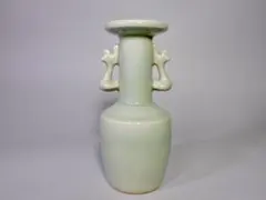 宋朝期 青磁 双耳環付花瓶 中国美術 唐物 - メルカリ
