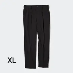 ユニクロ タックテーパードパンツ XL ワイドフィット 丈標準 ブラック