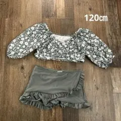SHEIN 小花柄　セパレート　水着　スイムウェア　120㎝