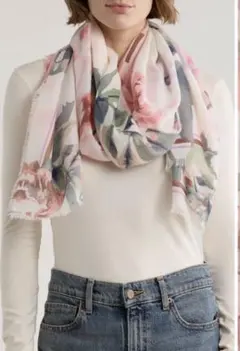 新品タグ付き　ストール　春色