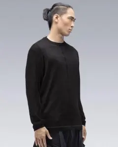 美品 ACRONYM C1-AM Mサイズ グレー クルーネック ニットセーター