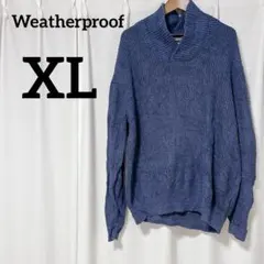 美品✨Weatherproof 【XL】ブルー ニット 可愛い ゆったり
