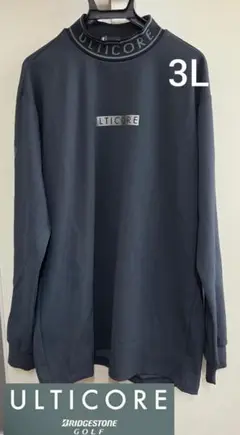 【3LS】ULTICORE モックネック長袖シャツ 大きいサイズ