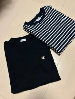 チャンピオン　ボーダー　無地　Tシャツのサムネイル