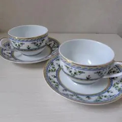 リモージュ レイノー インドの華 カップ&ソーサー 2セット - メルカリ