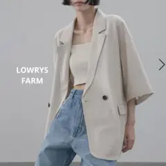 な*K様 LOWRYSFARM ソフリネンダブルジャケット オフホワイトのサムネイル
