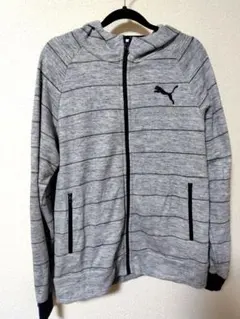 PUMA ストライプ フード付きパーカー XL