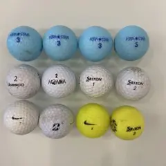 【おまけ付き】ゴルフボール 12個セット KIRA STAR,Srixon,