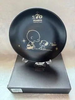 スヌーピー 70周年記念プレート 約18cm