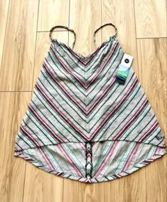 ROXY ヘリンボーン柄ノースリーブチュニック