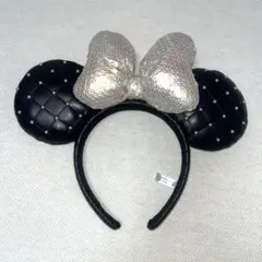 ディズニー カチューシャ ミニー(ブラック・シルバー)