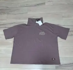 Dickies ハーフジップ Tシャツ パープル F