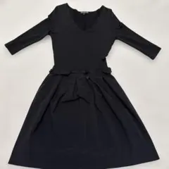 FOXEY NEW YORK フレアワンピース ノースリーブ 黒 38 - メルカリ