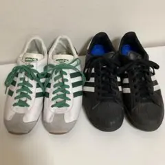 【ジャンク】アディダス カントリー & スーパースター 2足セット