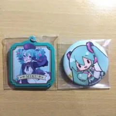 グッスマくじ セガラッキーくじ 初音ミク ラバーチャーム ふわぷち缶バッジまとめ