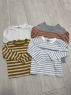 ストライプ長袖Tシャツ4枚セット