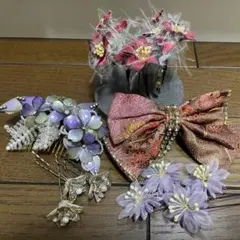 ヘアアクセサリーセット 花飾り