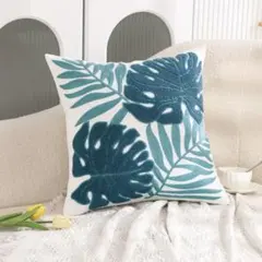 ハワイアン クッションカバー 45×45 インスタ映え ブルー ハワイアン雑貨