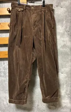 ビームス 2 Pleats Tapered コーデュロイ