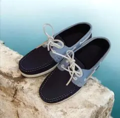 Paraboot デッキシューズ ネイビー ライトブルーのサムネイル