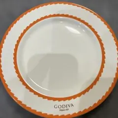 GODIVA オレンジ波模様皿 2012年製　新品未使用
