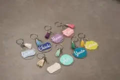 名前入りキーホルダー オーダー 卒園 卒業 入園 入学 プレゼント タッセル付き