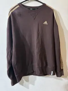 adidas クルーネックスウェット ブラウン