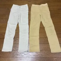 Samansa Mos2 Lagom 裏起毛パンツ2枚セット　130