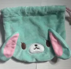 シュガーバニーズ ふわふわ巾着2ミントうさ