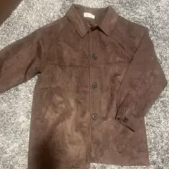 ブラウン スエード風 ジャケット