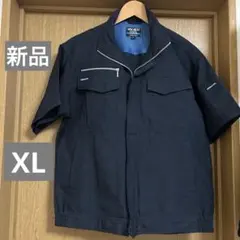 未使用　ワークマンWM BEST COOL 半袖ワークブルゾン 濃紺 XLのサムネイル