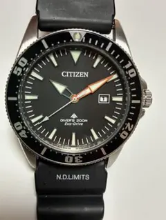 Citizen eco-drive ダイバーズ 200m ボーイズサイズ 黒 Citizen eco-drive ダイバーズ 200m ボーイズサイズ 黒 - メルカリ