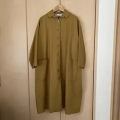 【美品】ミナペルホネン タンバリン コート ベージュ36minaロングコート 美品】ミナペルホネン タンバリン コート ベージュ36minaロング